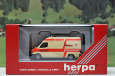 Herpa 1:87 043229 Mercedes-Benz Sprinter RTW Baby Notarztwagen in Ovp Nr.5229