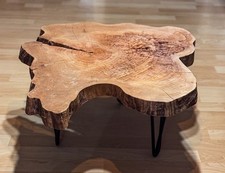 Couchtisch Baumscheibe Living Edge Einzelstück Unikat Beistelltisch Dekotisch