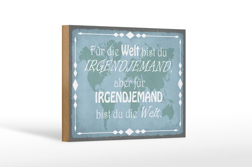 Holzschild spruch 18x12 - holzschild,
