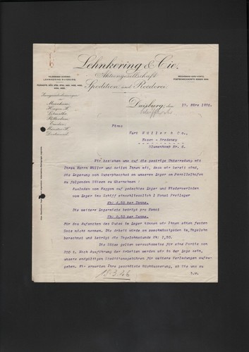 Duisburg brief 1926 - duisburg,,