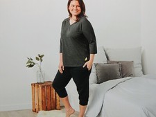 Damen Pyjama Schlafanzug XL