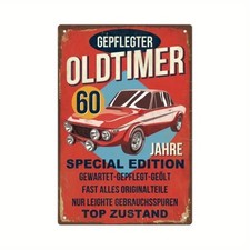 Blechschild  gepflegter