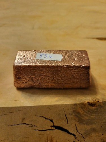 Kupferbarren handgegossen - handgegossen, &
