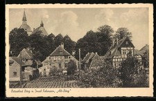 Burg / Fehmarn, Partie mit Alte-Burg, Ansichtskarte 