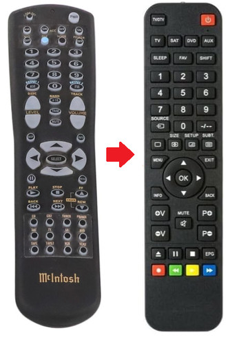 Ersatz fernbedienung mcintosh - fernbedienung,