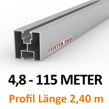 4,8 - 115 METER ALU PV Solarprofil 40x40 BV Nut 8/10 Solarschiene Montageprofil