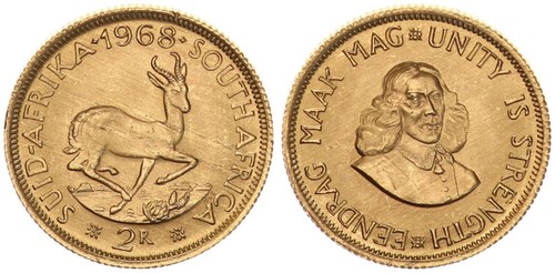 Südafrika rand gold 1968 - südafrika, 2