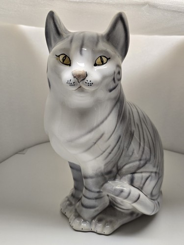 Große katze keramik skulptur - große,