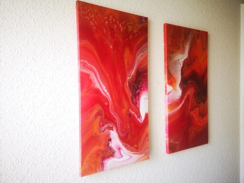 Acrylbild rot - acrylbild,