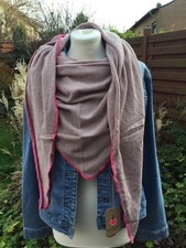 Sarah&Sally Dreiecktuch neu altrose pink mit Kaschmir
