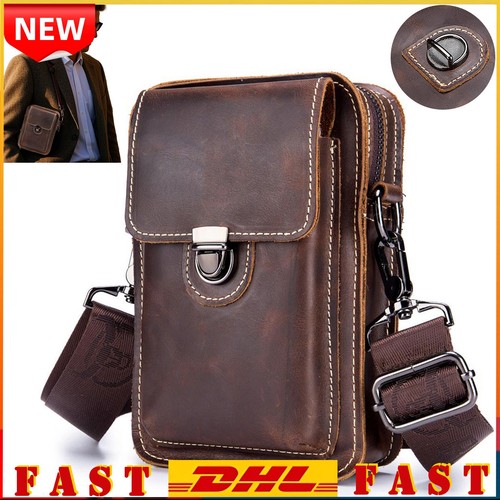Herren schultertasche braun - herren, schultertasche-braun