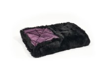 Toscana Lammfelldecke Schwarz