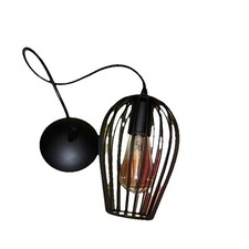 Pendelleuchte Draht Schwarz