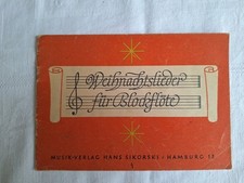 Weihnachtslieder für Blockflöte Musik Verlag Hans Sikorski Hamburg 13