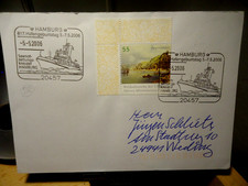 Brief Hamburg 5.5.2006  - 817. Hafengeburtstag SEENOTRETTUNGSKREUZER HAMBURG