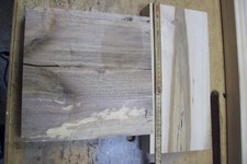 Schalenrohling Nussbaumholz 27 x 27 x 6 cm Hainbuche luftgetrocknet