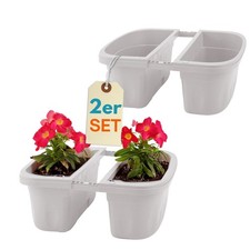2er Set Blumen Kasten