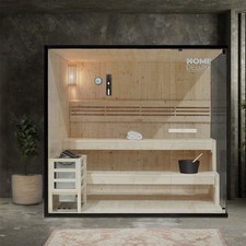 Traditionelle Sauna Komplettsauna Saunaofen 5 Personen Saunakabine OUTLETWARE 