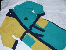 Herren Bademantel  Morgenmantel mit bestickt Wappen  Gr. M vintage