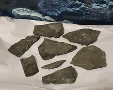 Schiefer schwarz / Schieferplatten ca. 300g lose - 4-10cm Welse Fische Aquarium