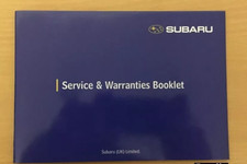 SUBARU SCHECKHEFT GESTEMPELT