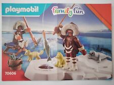 Playmobil Bauanleitung 70606 Family Fun Eskimo Eisangler A6 , 4 Seiten