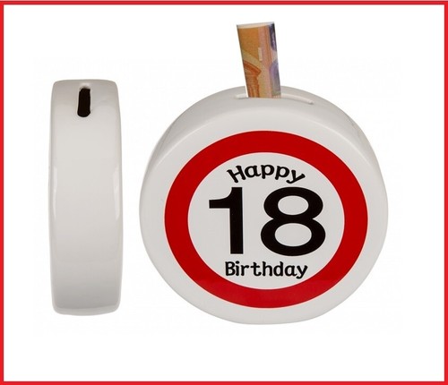 Ceramic money box - ceramic, happy