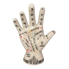 Hand aus Keramik Phrenologie