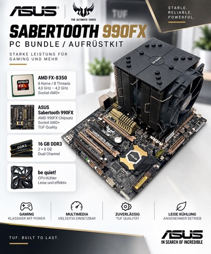 Bundle asus sabertooth - pc, bundle: