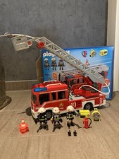 Playmobil City Action Feuerwehr Leiterfahrzeug Licht Sound Feuerwehrauto 9463