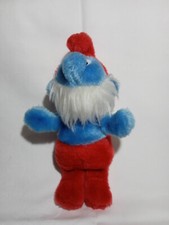 Papa Schlumpf ca. 18 cm Plüschtier Stofftier Kuscheltier Vintage PEYO von 1981 