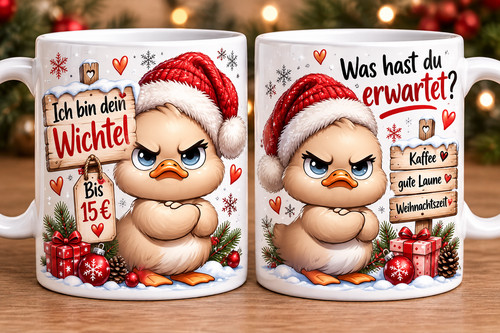 Weihnachtstasse mit wichtel - weihnachtstasse,