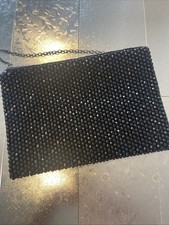 Clutch Hallhuber Handtasche schwarz  neuwertig