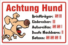 Achtung hund aufkleber - achtung,