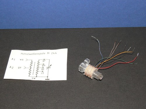 Mittelwellenspule 244 mit - mittelwellenspule,