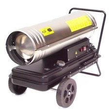 Bauheizer Edelstahl Heizkanone