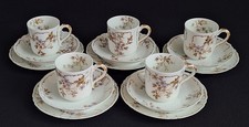 Haviland Limoges France 1900-1920 antikes Mokkaservice 15-tlg, 5 Pers. wie neu