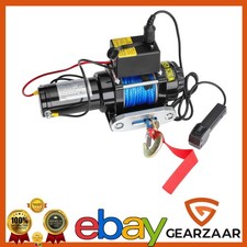 Elektrische Seilwinde 4500LBS Elektrowinde Motorwinde 12V mit Funkfernbedienung