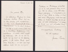 Franz Skarbina Maler Zeichner Impressionismus Brief Autograph Handschrift 323691
