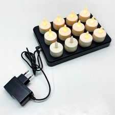 Rikiss led kerzen mit timerfunktion (ohne Fernbedienung), led teelichter,100