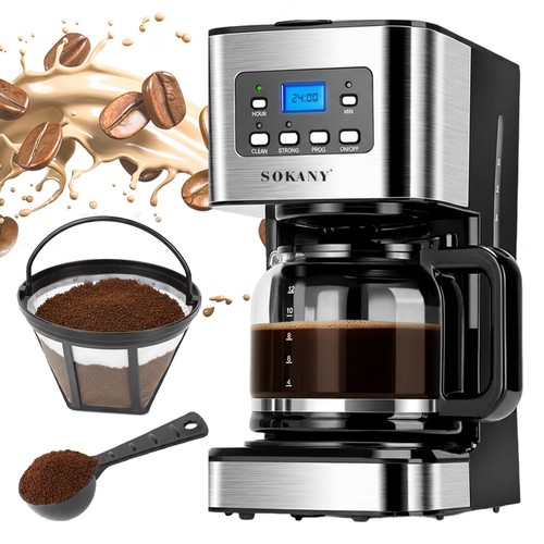 Kaffeemaschine schwarz - 1.5l,