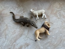 3 Schleich Tiere - Krokodil - Schaf - Löwe - sehr guter Zustand