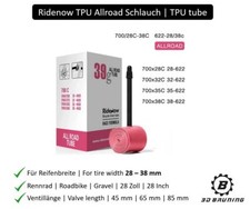 Ridenow TPU Allroad Schlauch f. Rennrad | Gravel | Roadbike | 28-38 mm | 28 Zoll