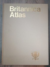 Britannica Atlas Zur Encyclopaedia Britannica 1975 Großformat 38*28cm 