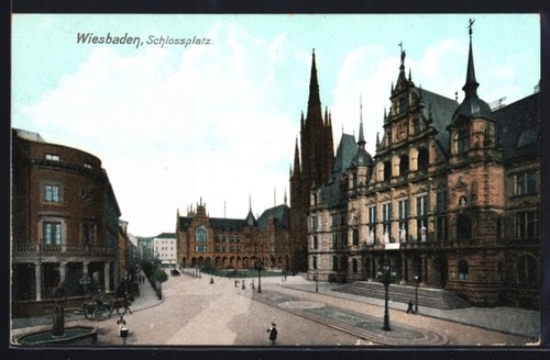 Wiesbaden schlossplatz - wiesbaden,,