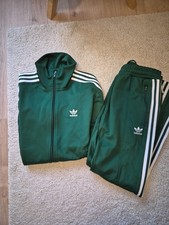 Adidas Beckenbauer Trainingsanzug Hose Jacke Gr. M grün