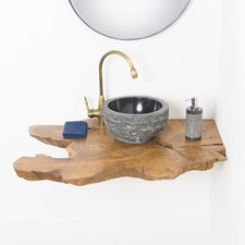 Waschtischplatte teakholz - waschtischplatte, ab