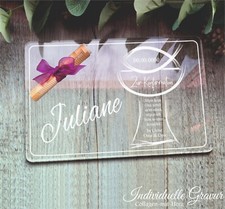 Geschenk Geld Taufe Kommunion Konfirmation Hochzeit Platte individuelle Gravur 4