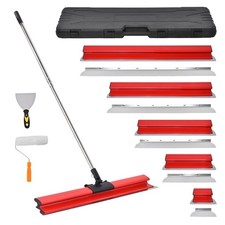Flächenspachtel Set 20/40/60/80/100cm Alu Breitspachtel Rollspachtel 9-tlg