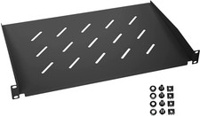 HMF Fachboden für Serverschrank 19 Zoll 1 HE schwarz 350mm